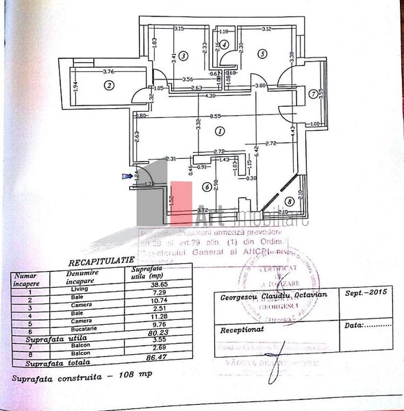 Grigore Alexandrescu, apartament 3 camere premium cladire regim exclusiv langa Ambasada Turciei